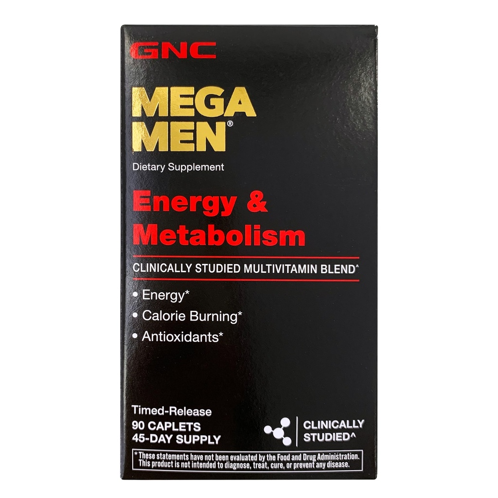 GNC - Mega Men 男士能量和代謝綜合維他命配方 90粒