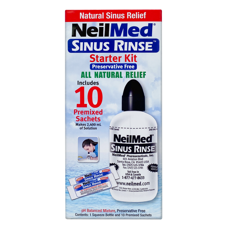 NeilMed Sinus Rinse 洗鼻沖洗套裝 (鼻腔清洗器+預製洗鼻粉10包)