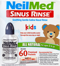 [705928003002] NeilMed 兒童洗鼻沖洗天然套件 (洗鼻鹽包60個)